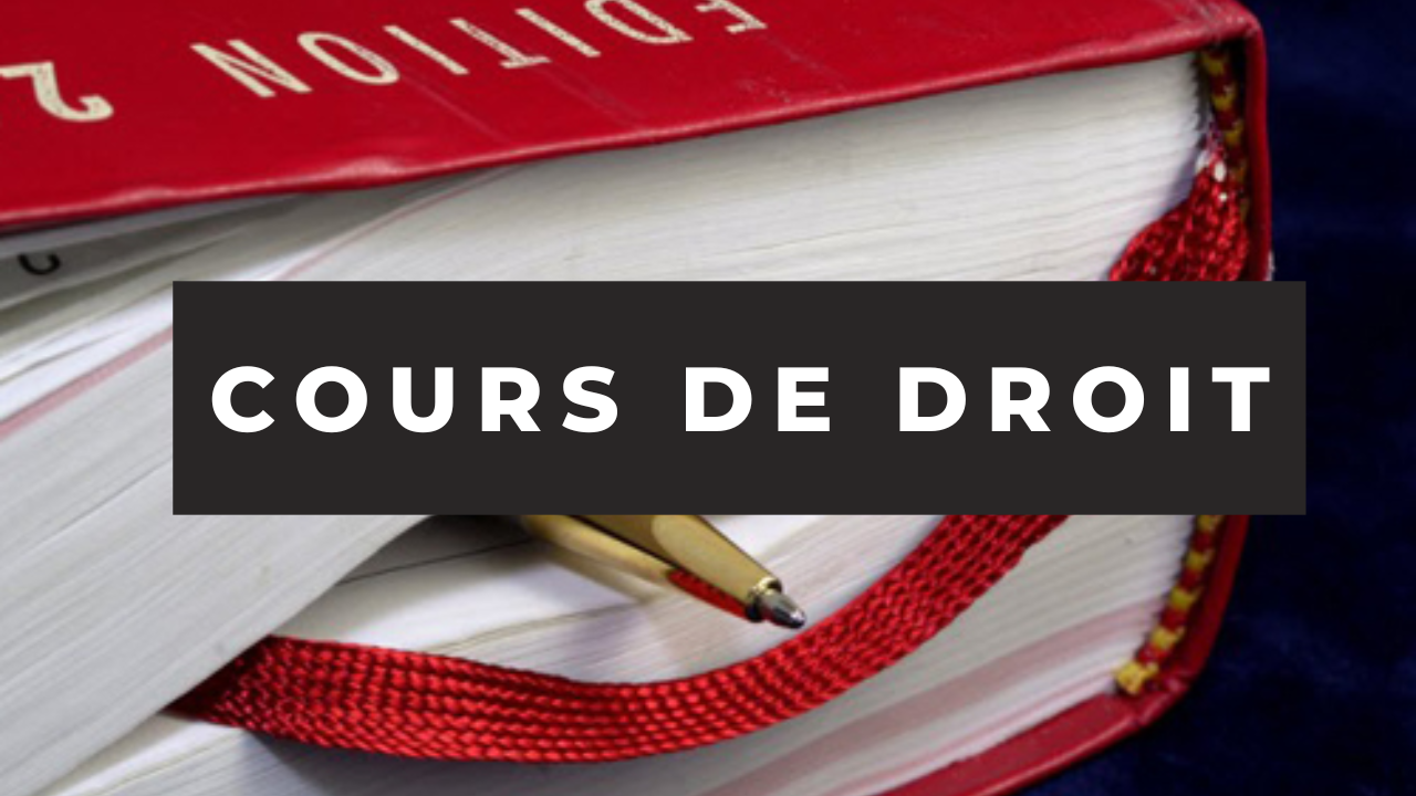 Cours de droit